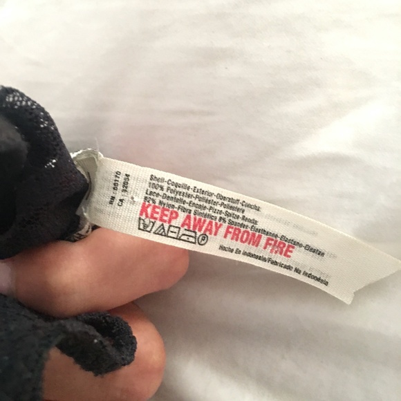 Free People over under black floral lace blouse body suit XS - Picture 5 of 5